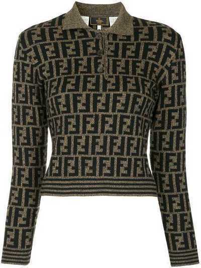 Fendi Pre-Owned свитер с узором с монограммами 92582