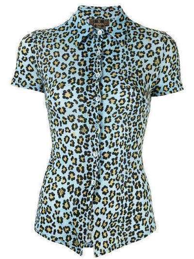 Fendi Pre-Owned рубашка с леопардовым принтом 1056332014166