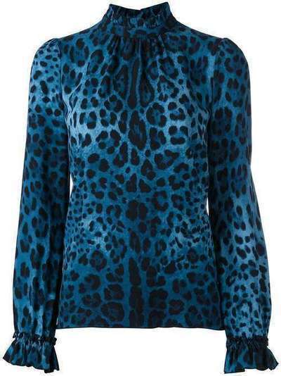 Dolce & Gabbana Pre-Owned блузка с леопардовым принтом DG021