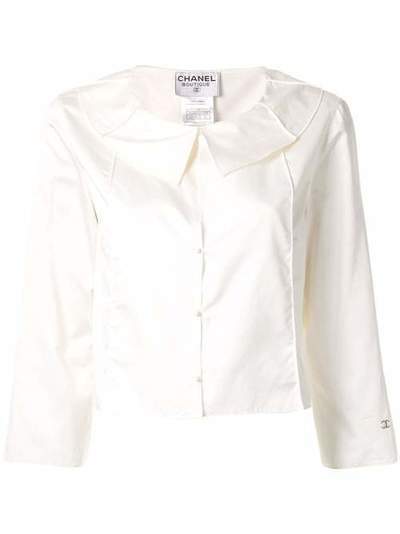 Chanel Pre-Owned блузка с воротником Питер Пэн AD984