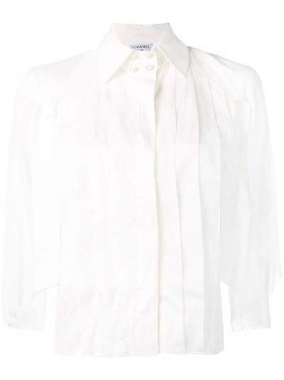 Chanel Pre-Owned блуза с рукавами кейп 2000-х годов CHA750R