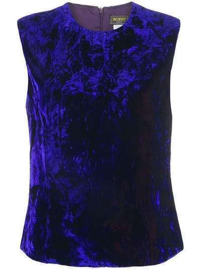 Versace Pre-Owned бархатное платье мини с эффектом заломов IST018
