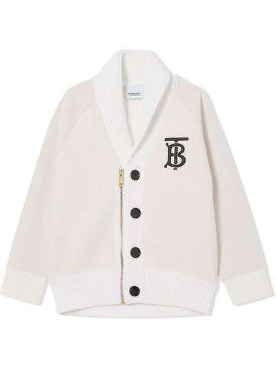 Burberry Kids кардиган с монограммой