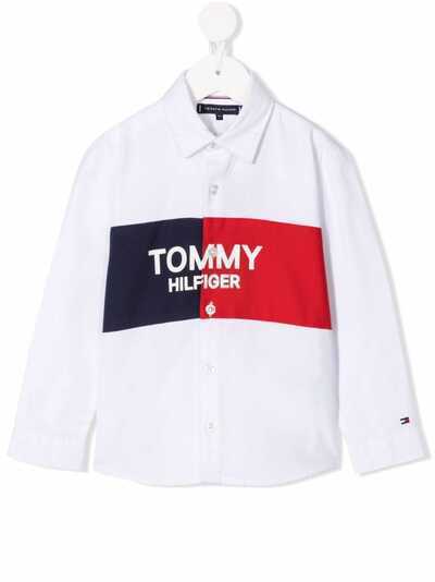 Tommy Hilfiger Junior рубашка с логотипом