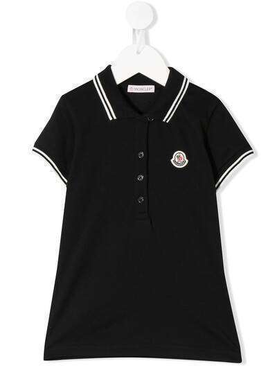 Moncler Enfant рубашка поло с логотипом на груди