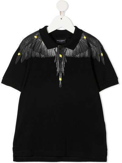 Marcelo Burlon County Of Milan Kids рубашка поло с принтом Wings