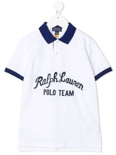 Ralph Lauren Kids сетчатая рубашка поло Polo Team