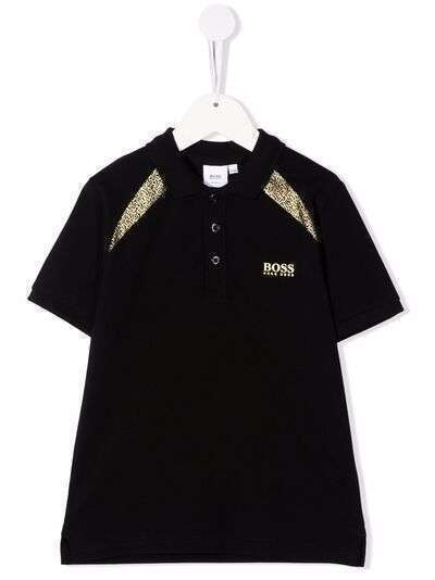 BOSS Kidswear рубашка поло с логотипом