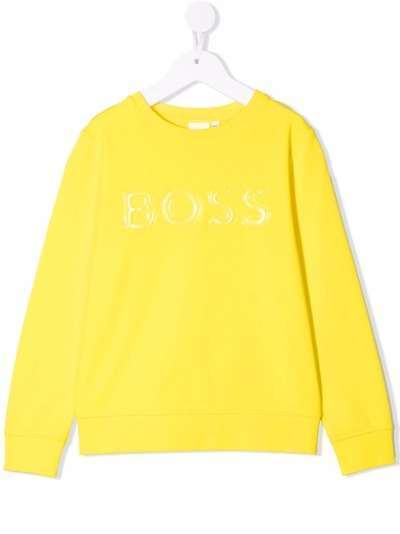 BOSS Kidswear толстовка с тисненым логотипом