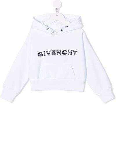 Givenchy Kids худи с вышитым логотипом