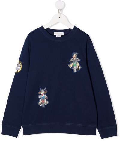 Stella McCartney Kids толстовка с нашивками