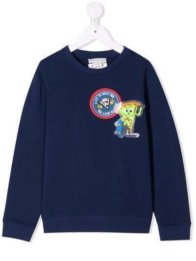 Stella McCartney Kids толстовка с нашивками