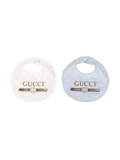 Gucci Kids комплект из двух нагрудников с логотипом 5265653K107