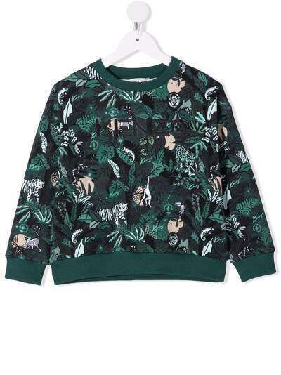 Kenzo Kids толстовка с вышитым логотипом