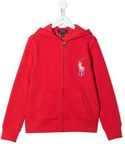 Ralph Lauren Kids худи на молнии с вышитым логотипом