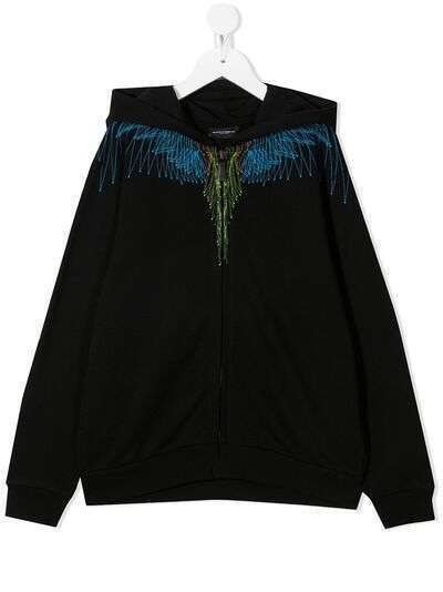 Marcelo Burlon County Of Milan Kids худи на молнии с графичным принтом