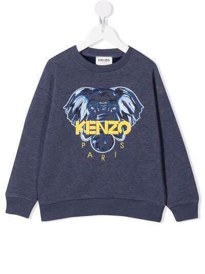 Kenzo Kids толстовка с вышитым логотипом