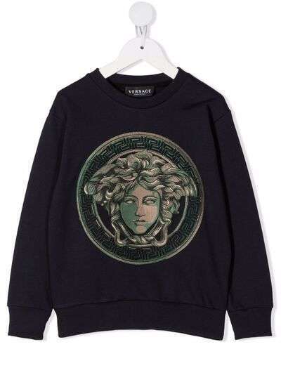 Versace Kids толстовка с принтом Medusa