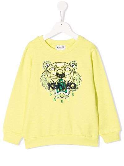 Kenzo Kids толстовка с вышивкой Tiger