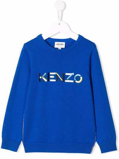 Kenzo Kids джемпер с вышитым логотипом