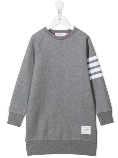 Thom Browne Kids толстовка из джерси с полосками 4-Bar