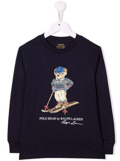 Ralph Lauren Kids толстовка с принтом Polo Bear