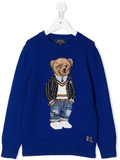 Ralph Lauren Kids толстовка с круглым вырезом и принтом