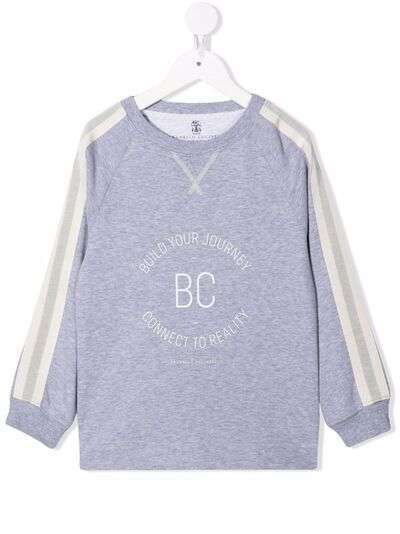 Brunello Cucinelli Kids толстовка с логотипом