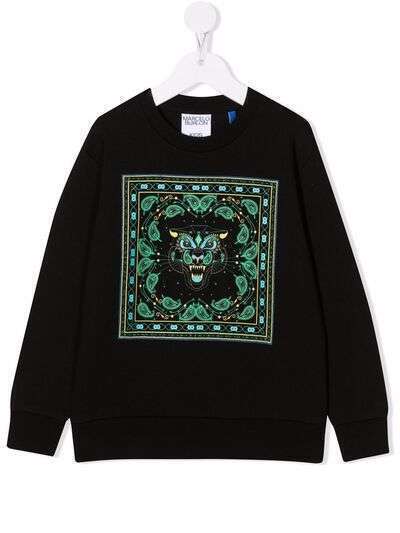 Marcelo Burlon County Of Milan Kids топ с длинными рукавами и принтом