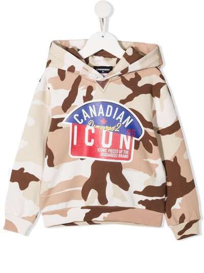 Dsquared2 Kids худи Icon с камуфляжным принтом