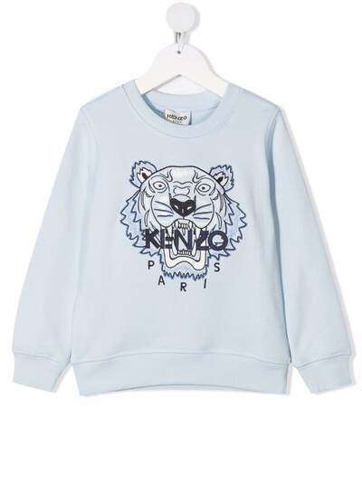 Kenzo Kids толстовка с вышивкой Tiger