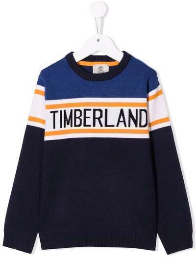 Timberland Kids джемпер вязки интарсия с логотипом