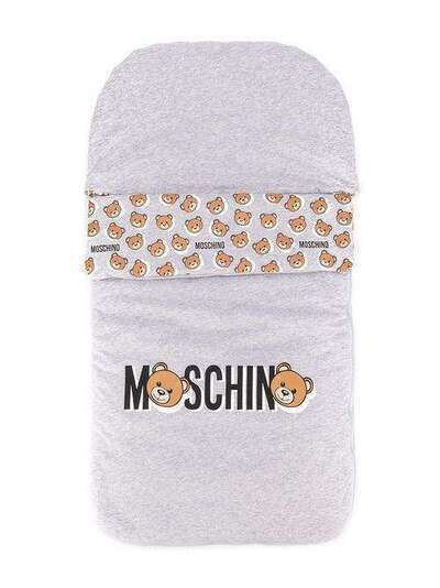 Moschino Kids спальный конверт Teddy Bear с логотипом MUE00BLAA03