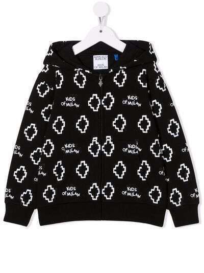 Marcelo Burlon County Of Milan Kids Cross all-over logo hoodie