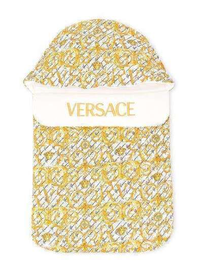 Young Versace спальный конверт с логотипом и принтом Baroque YE000065A233329