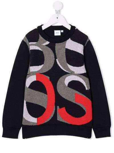 BOSS Kidswear джемпер вязки интарсия