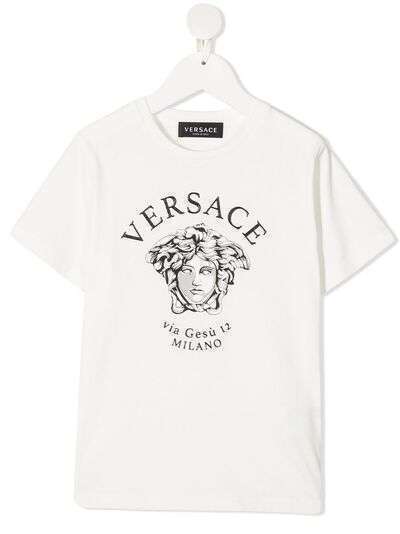 Versace Kids футболка с принтом Medusa