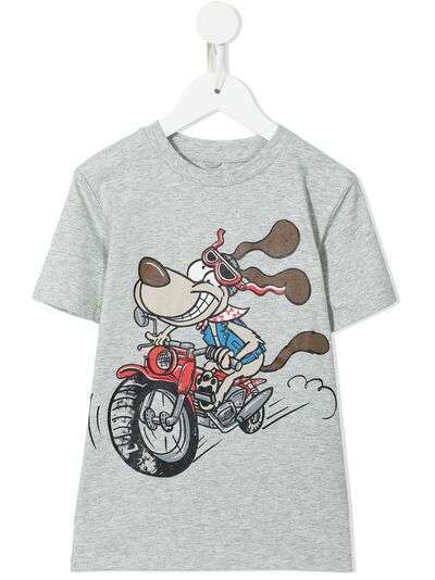 Stella McCartney Kids футболка с принтом Crazy Dog