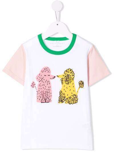 Stella McCartney Kids футболка с принтом Doodle Poodles