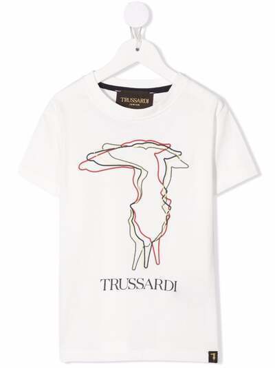 TRUSSARDI JUNIOR футболка с логотипом