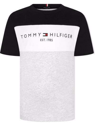 Tommy Hilfiger Junior футболка в стиле колор-блок с логотипом