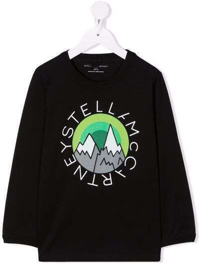 Stella McCartney Kids футболка с логотипом