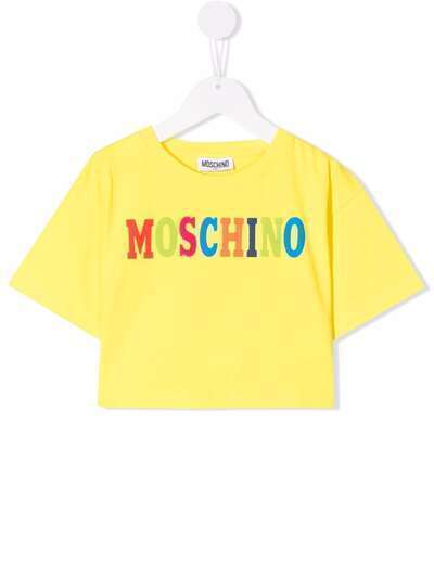 Moschino Kids футболка с логотипом