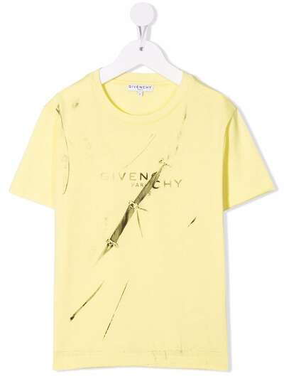 Givenchy Kids футболка с принтом Trompe l'oeil