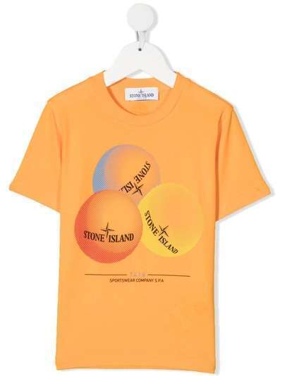 Stone Island Junior футболка с графичным принтом