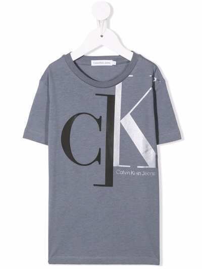 Calvin Klein Kids футболка из органического хлопка с логотипом