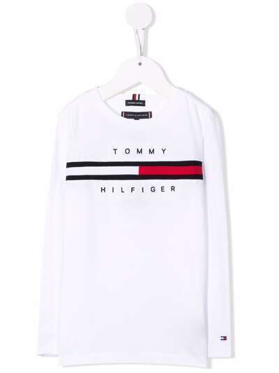 Tommy Hilfiger Junior футболка с длинными рукавами и логотипом