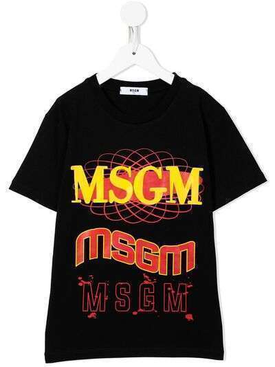 MSGM Kids футболка с логотипом