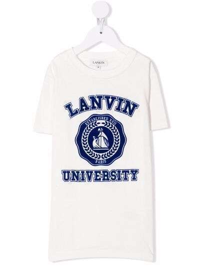 LANVIN Enfant футболка с логотипом