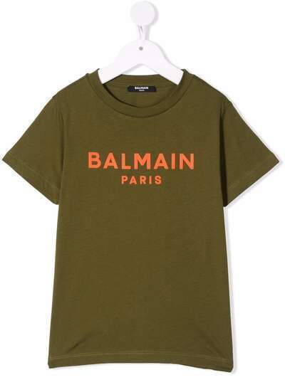 Balmain Kids футболка с логотипом